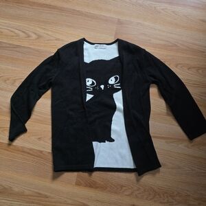 H&M Reversible Cat Cardigan